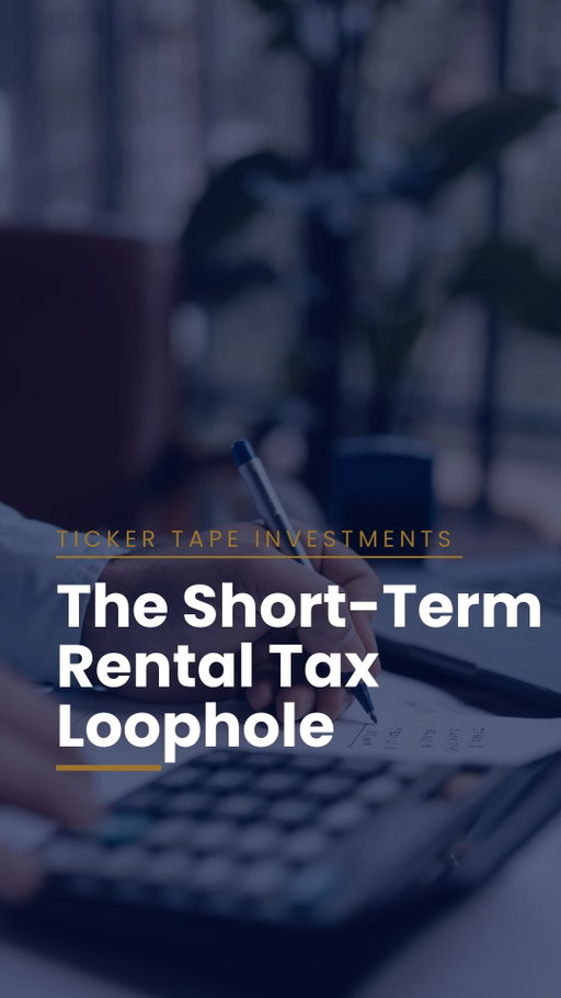 A real estate tax strategy that sounds too good to be true? The short-term rental loophole can offer significant tax benefits, but only if you get the details right. 

Depreciation, qualifying rental activity, and proper documentation all play a role. The biggest mistake is focusing on the tax savings without understanding the rules behind them.

Comment INFO to learn more.

#RealEstateInvesting #TaxStrategies #ShortTermRental #WealthBuilding #InvestorEducation