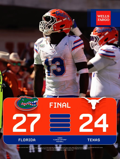 GATORS UP 🐊 

@WellsFargo