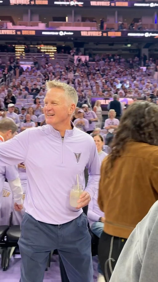 Warriors x Valkyries 🤝

Head Coach of the @warriors is in the building to support the @valkyries! 

ATL-GSV | NBC & Peacock | #WNBASeason30 | #2026WNBAFinals