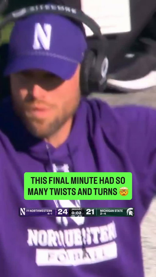 Northwestern vs Michigan State TRULY had it all. 😅