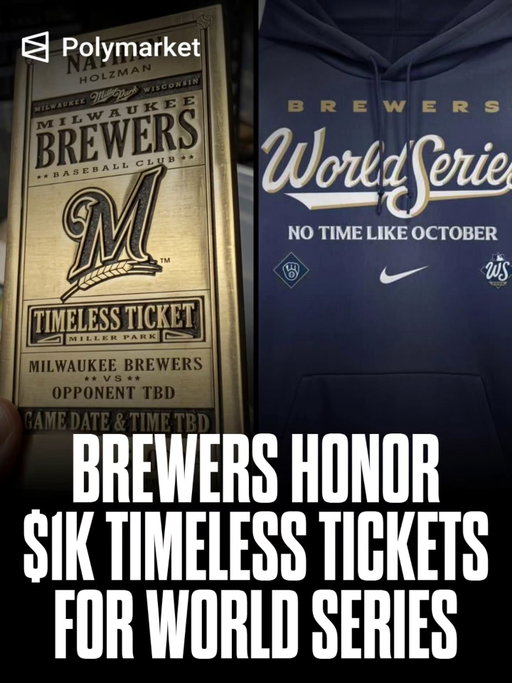 Over a decade ago, the Milwaukee Brewers sold 1,000 lifetime "Timeless Tickets" for $1,000 each. The team has confirmed those tickets are valid for World Series games 💪💪

#Milwaukee #Brewers #WorldSeries