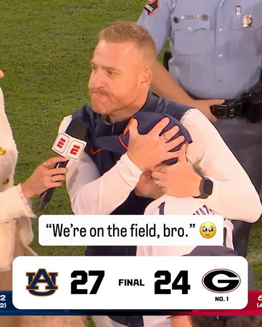 Coach Alex Golesh’s son never had a doubt about his dad and Auburn pulling off the upset 🧡