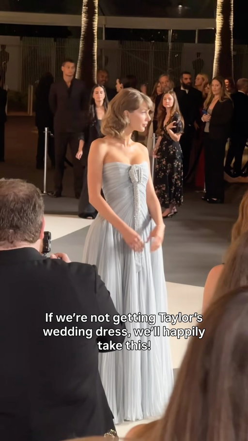 Ahead of taking the stage later tonight, Taylor Swift stepped onto the 2026 Academy Museum Gala red carpet in @dior by Jonathan Anderson, the same house she chose for her wedding day. If this is any indication of what her bridal look might have been, we’re stunned. ✨

📷: TZR / @ladytomhanks