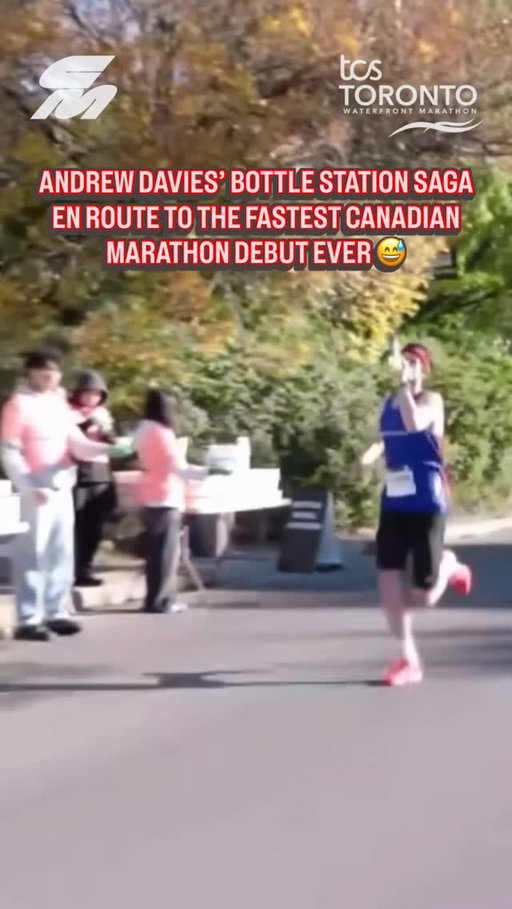 🗣️ “That’s a beginner marathoner who was prepared to be a beginner.”

All the missed bottles in the world couldn’t hold back @andrewdavies.13 today, as the 25-year-old threw down the fastest marathon debut EVER by a Canadian man, running 2:08:48 to finish ninth overall at the TCS Toronto Waterfront Marathon. He also won the Canadian national title with his performance 🇨🇦