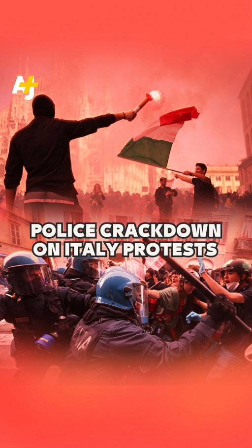 Italian police are detaining and firing tear gas at people protesting against war and rising living costs.⁣
⁣
#Italy #Italians #Protests #Milan #Protesters ⁣