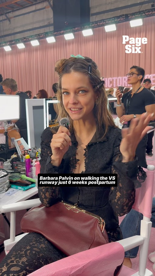 Barbara Palvin returns to the Victoria’s Secret Fashion Show tonight, just 6 weeks postpartum, and says she’s “just doing what everyone else is doing,” following a typical maternity leave timeline.