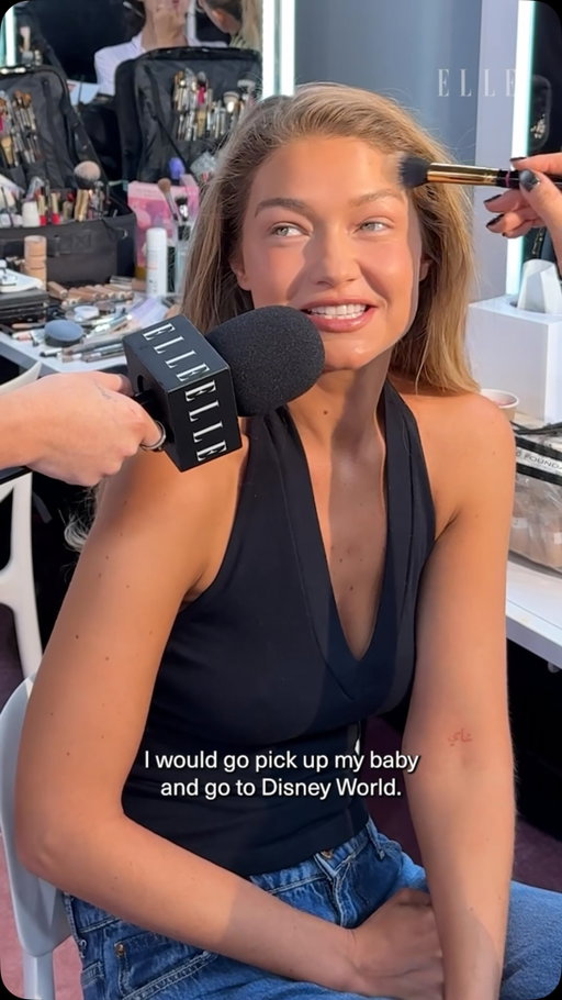 The angels are definitely with @gigihadid! @jess.judith is backstage at “the angels show”—that is, the #VSFashionShow—to chat with the models before the night’s big event.