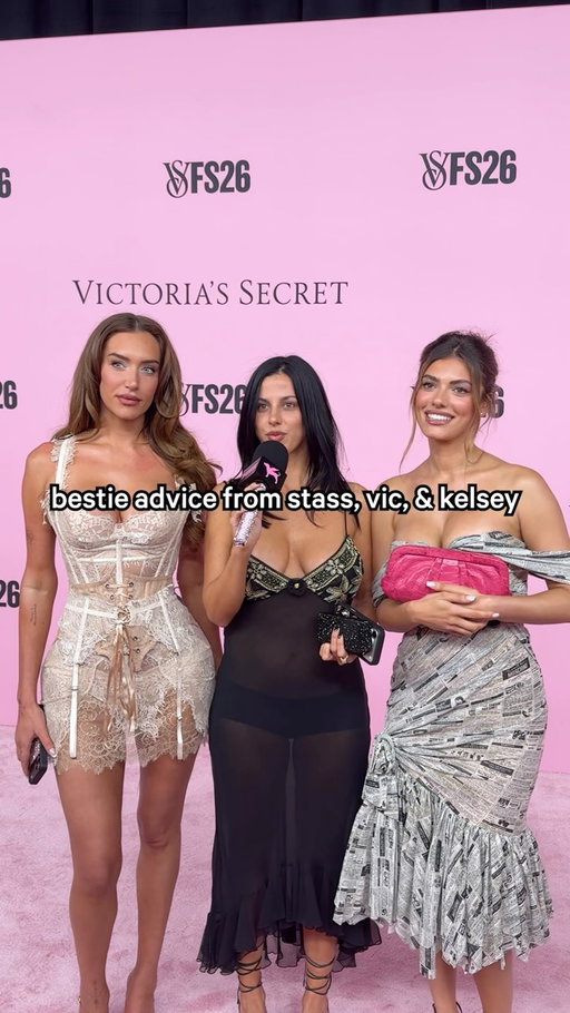 @staskaranikolaou and @victoriavillarroel and @fatherkels stopped by the Pink Carpet and gave us some advice that we will be living by for the foreseeable future.