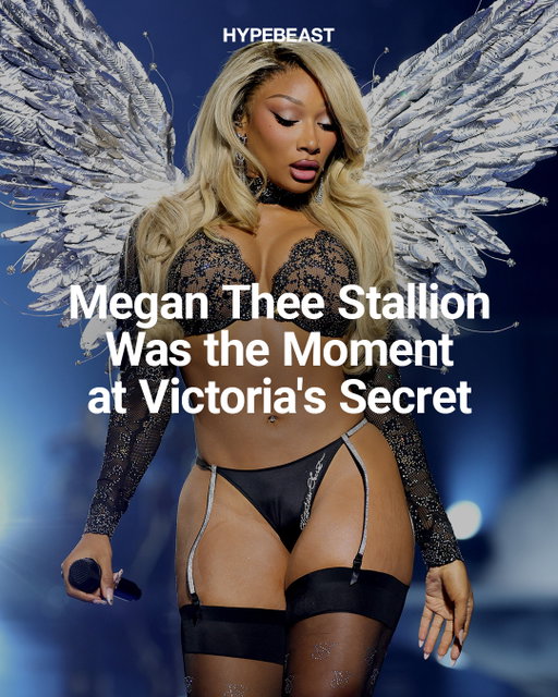 @theestallion understood the @victoriassecret dress code 💗⁠
⁠
Megan hit the 2026 Victoria’s Secret Fashion Show pink carpet in a custom Walter Mendez Atelier gown, complete with sheer black mesh, pink crystals and a massive feather boa trailing behind her.⁠
⁠
Styled by Wayman and Micah, she finished the look with blonde bombshell hair before taking the stage as one of the night’s performers.⁠
Photo: Getty Images