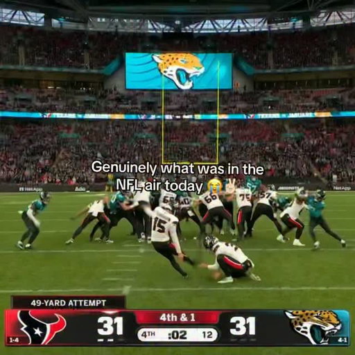 SO MANY upsets in NFL and CFB. 😭

Week 6 of the NFL was full of finishes that came down to the final seconds. The Cardinals shocked the Rams 18-16 on Chad Ryland’s 43-yard field goal as time expired without scoring a touchdown, and the Browns beat the Ravens 13-10 on a buzzer-beater from Andre Szmyt to take the AFC North lead. The Texans also beat the Jaguars 34-31 in London, and the Titans finally got their first win of the year over the Colts.

Caleb Williams returned from injury and went 30-of-36 for 305 yards in a 31-23 Bears win over the Falcons. J.J. McCarthy almost led the Giants back from 24 down against the Saints, the Eagles dropped their fourth straight, and the Chargers are still winless. If this is how the season is going, buckle up.

What was the craziest finish of Week 6 for you?

(editzbx0/tt)
#nfledits #nflsunday #nflmemes