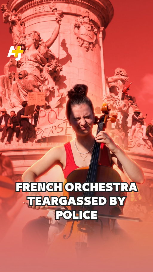 This orchestra in Paris was teargassed while performing a protest song from “The Hunger Games” in solidarity with student protesters.⁣
⁣
Police have violently cracked down on demonstrations across France over cost of living and poor conditions in schools.⁣
⁣
#France #Protests #TheHungerGames #HangingTree #FrenchProtests