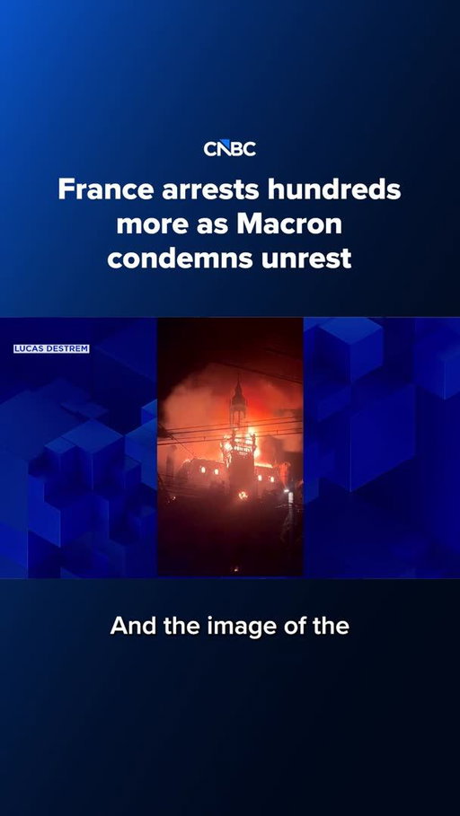 CNBC’s Charlotte Reed reports on the latest arrests after a night of unrest in France, as President Emmanuel Macron calls for calm ahead of the election.

Tap the link in bio to read more.