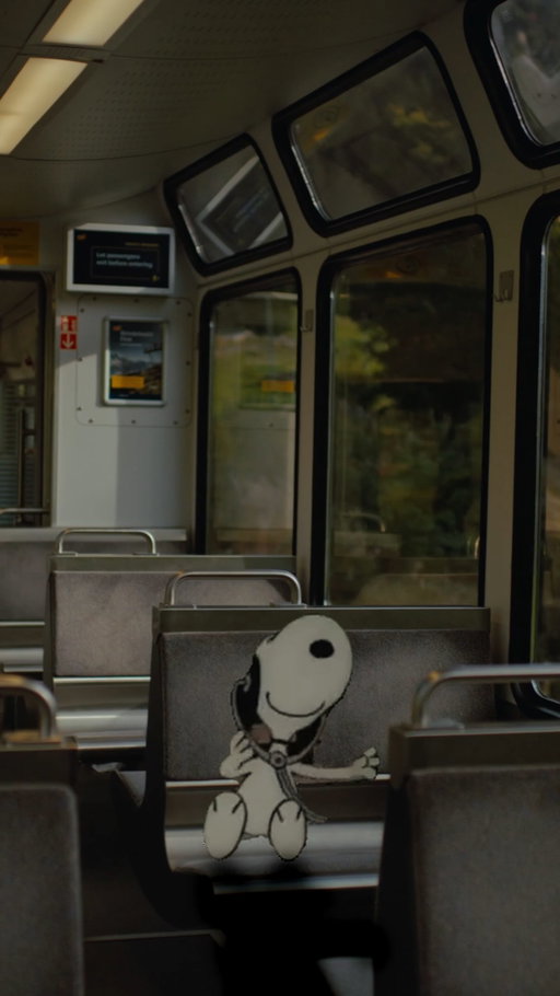thoughts on the train #snoopy