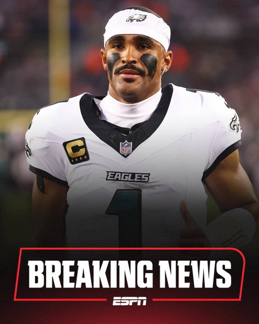 Breaking: Jalen Hurts will be out for the season after doctors discovered multiple blood clots in his lungs, per a statement from the team and his agent.