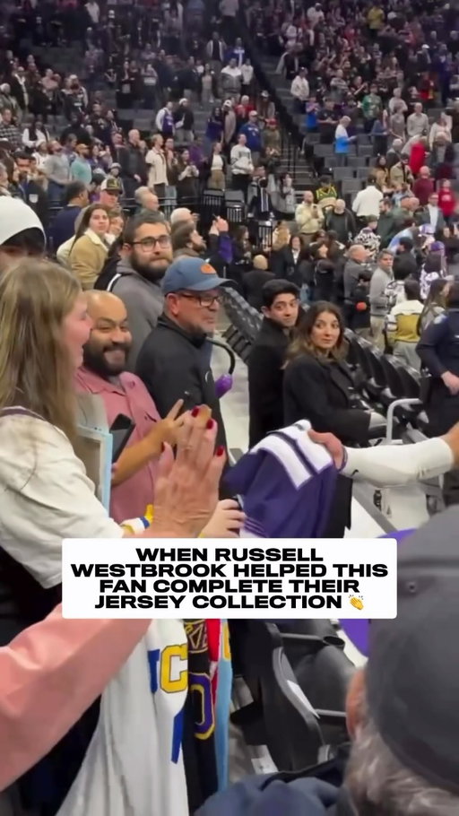 Russ really made this fan’s dream come true 🥹

Celebrate the 2026-27 NBA season tipping off this week with NBA Jersey Day and wear your favorite jersey 🎉

(via @themojosports)