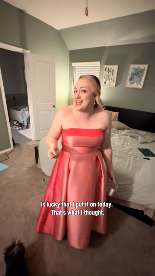 Sometimes he just needs to “encouragingly bully” me into being nice to me 😘🥹🩷
 Dress from @nuuly 
(This is after the @incmagazine 5000 gala we got to go to - just for the record I was not on the list. I got invited as a creator, which was pretty insane🥹.)
 #married #marriedlife #husbandandwife