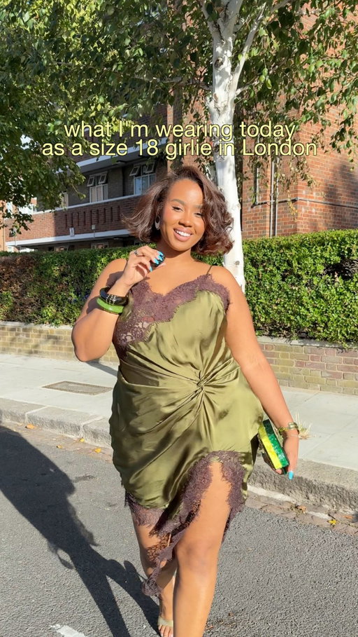 the closest I’m getting to a VS angel right now is this dress😭🪽✨ I’ll take it. 

Comments ‘details’ for a direct link to the dress #ootd #curvyfashion #size18 #londonfashion