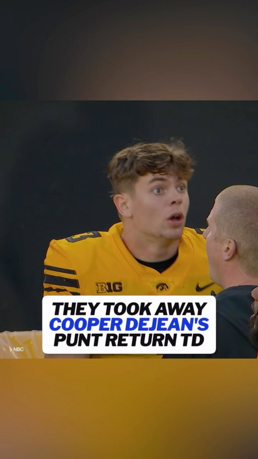 The refs ruled Cooper DeJean signaled for a fair catch