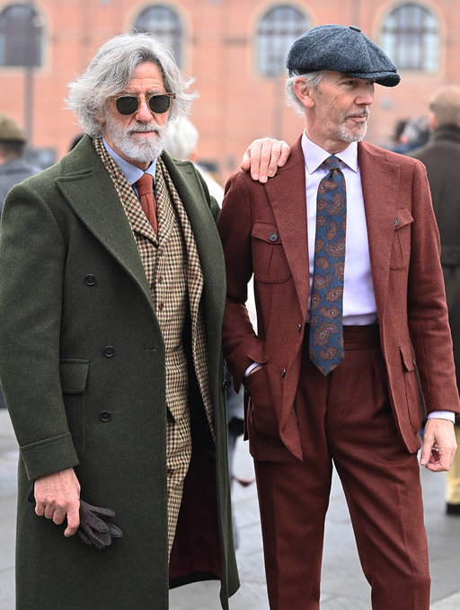 @franz_1955 and @gui_bo at Pitti Uomo.
Franco is wearing one of my @amidehadelin MTO Polo coats, and Gui one of my MTO tweed suits.

#pittiuomo #pitti #tweed #sartorial #sprezzatura