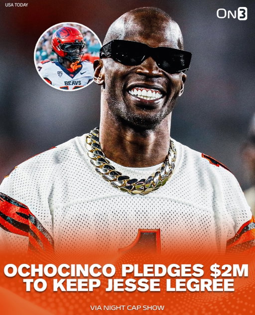 NFL legend Chad Johnson offers to pay out of his own pocket to help Oregon State retain star true freshman WR Jesse Legree:

“Hey (JaMarcus Shepard), you give him $2 million, I give him $2 million. That’s $4 million right there.”

(via @nightcapshow_, h/t Yahoo Sports) 

Follow @On3 for the BEST of College Sports