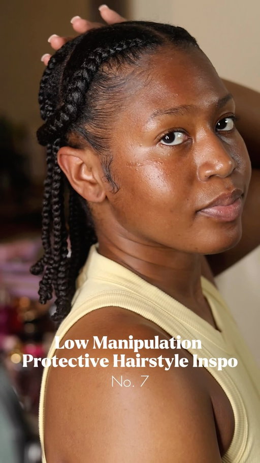 Braids down or Braids up?

Back with another low manipulation protective hairstyle to help you on your length retention journey. Got this one from Pinterest but added my little twist to it.

What do you guys think? 

Installation video coming right up of course 🤭

Omg 😭not me just realizing while uploading this that one of my earrings is missing 🤣 I took it out while under my hooded dryer and forgot to put it back in for this clip🥲

#protectivestyles #lowmanipulationstyles #lengthretention #naturalhairstyles