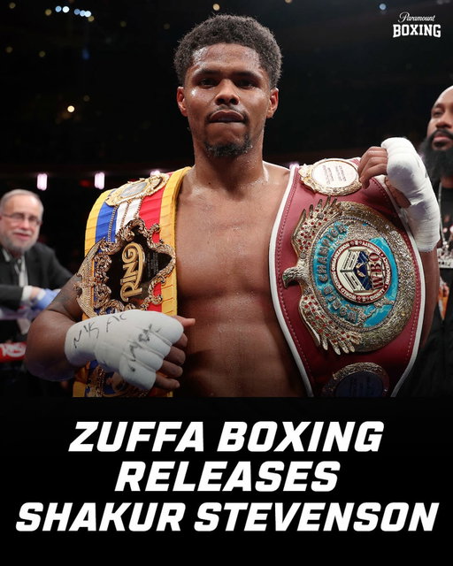 Shakur Stevenson has left Zuffa Boxing 👀

Where is he going to fight next?