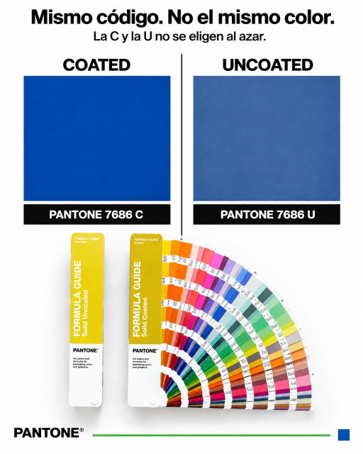 Mismo código, mismo número... y aun así no es el mismo color. 👀

La C y la U no se eligen al azar: el papel cambia cómo se ve tu PANTONE. Coated y uncoated no son intercambiables cuando tu cliente exige que el impreso quede exacto.

Revisa el color sobre el papel correcto antes de mandar tu archivo a la imprenta. Con la FORMULA GUIDE Coated & Uncoated tienes las dos referencias en la mano, en su versión más actualizada.

¿Dudas con algún código? Escríbeme y te ayudo a elegir tu guía. ¡Envío confiable a toda Latinoamérica!