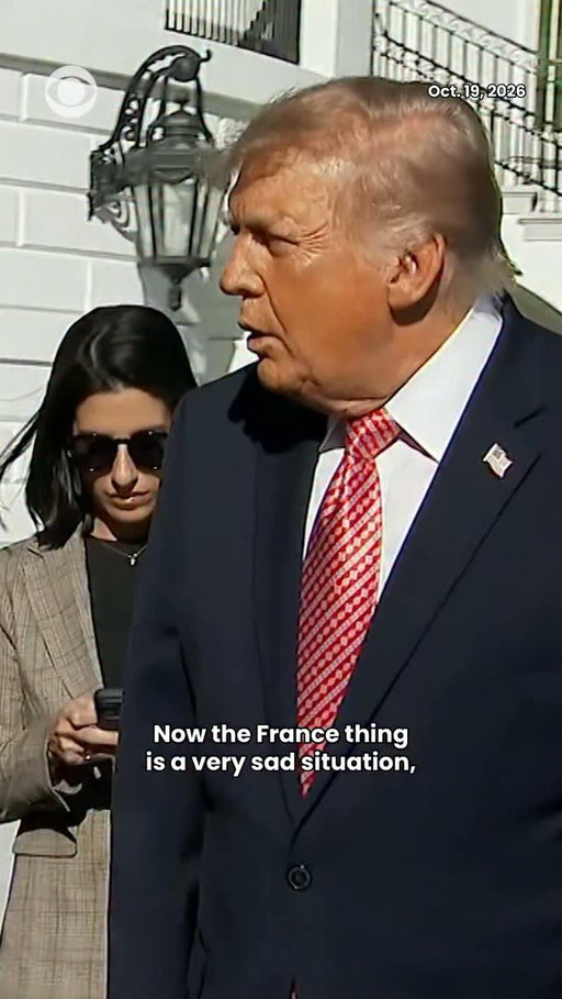 President Trump says immigration is to blame for the protests in France, telling reporters he has previously warned French President Emmanuel Macron to close the country’s borders.

“What’s happening in France has to do with immigration, not schools, not anything. It’s immigration,” Trump says. “They let people into their country that don’t love their country.”