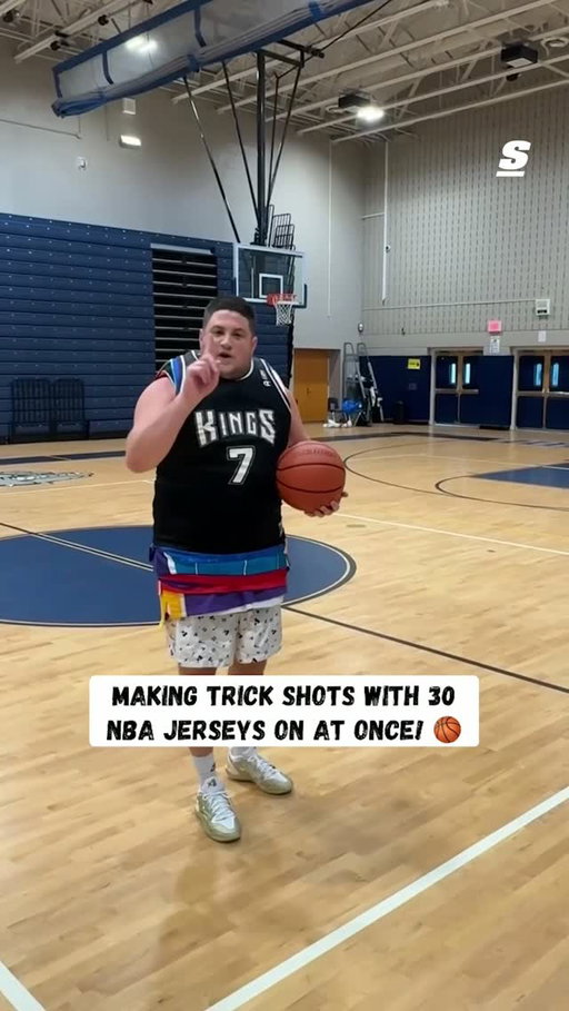 @bpparker putting on a SHOW with 30 jerseys on for NBA Jersey Day 🤯👀

Don’t miss the start of the 2026-27 NBA season tipping off TOMORROW at 3pm/et on NBC and Peacock!