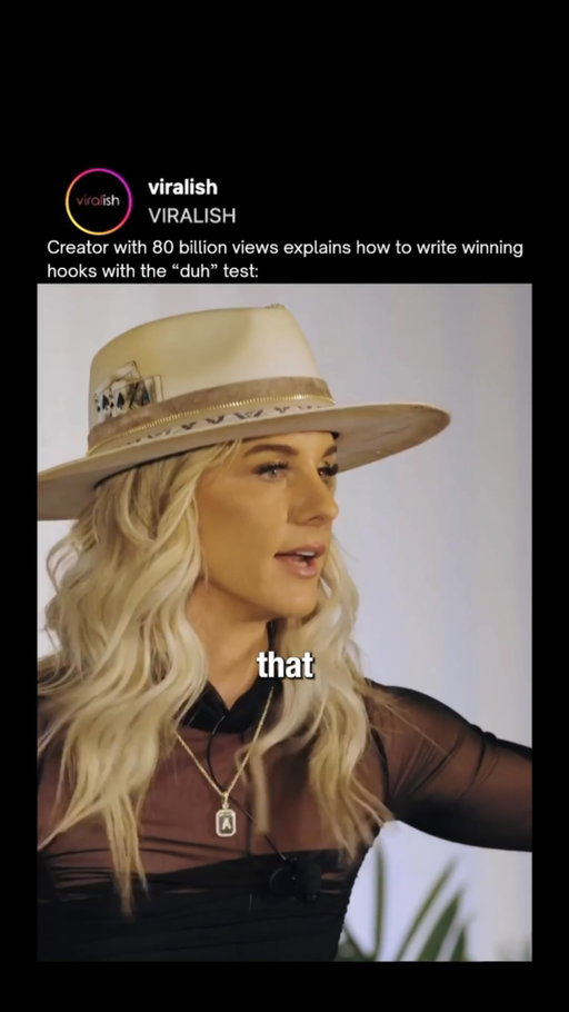 If someone could say “duh” after listening to your hook, you gotta rewrite it 

I’m Adley Kinsman I’ve gotten over 45M followers across my portfolio and 80B views

If you liked this and want to learn more about how to write viral hooks…

Follow me and comment STD and I’ll send you my playbook