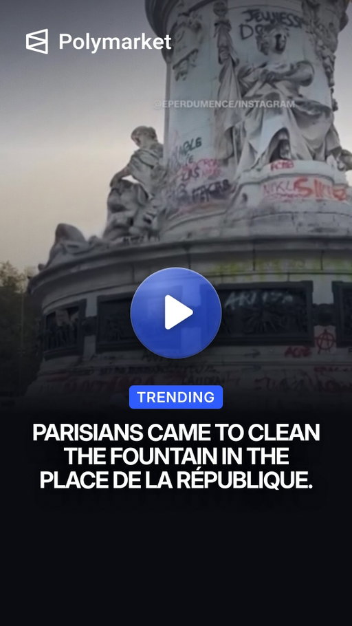 A video going viral on social media shows Parisians removing trash and debris from a fountain at Place de la République following a weekend of violent protests, riots, and widespread destruction across the French capital. 

The footage captures residents taking matters into their own hands to help restore one of Paris’s most prominent public squares after days of unrest. 

The demonstrations, driven by rising living costs, concerns over education, and frustration with President Emmanuel Macron’s government, escalated into clashes with police, looting, and extensive property damage. 

Traders predict a 15% chance France will declare a state of emergency this month.