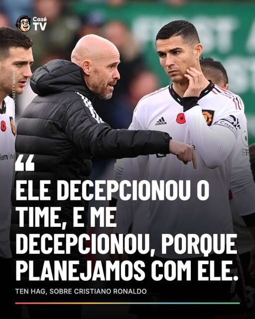 O TEN HAG ABRIU O JOGO SOBRE O CRISTIANO RONALDO! 🗣️

O técnico falou sobre a treta que teve com o robozão nos tempos de Manchester United. 

🗞️: The Athletic

#CoberturaCazéTV #CristianoRonaldo #ManchesterUnited #cztv17 #FutInter