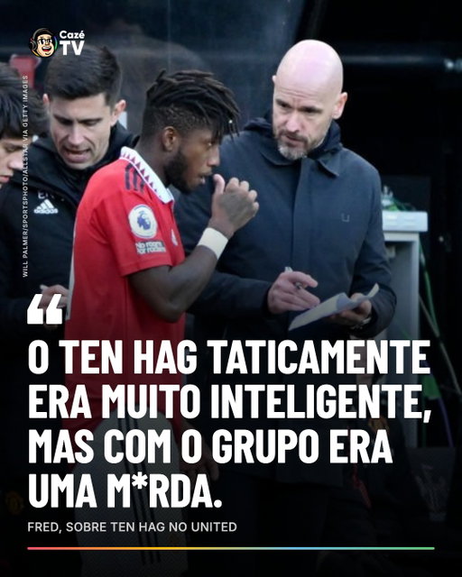 O FRED REVELOU COMO ERA TEN HAG NOS BASTIDORES! 🗣️

Apesar de elogiar o técnico que o comandou no Manchester United, disse que o holandês não era bom de grupo e era 'paneleiro' 😂😂😂😂

📹: @CharlaPodcast

#CoberturaCazéTV #ManchesterUnited #Cztv17 #CristianoRonaldo #FutInter
