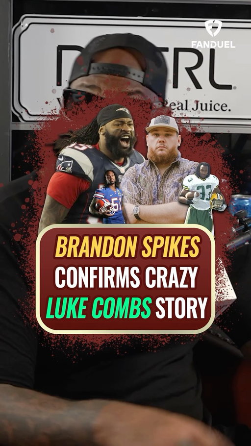 Brandon Spikes confirms Luke Combs’ story about him ripping a guy’s dreadlock off in high school and wearing it as a bracelet was completely true 😂