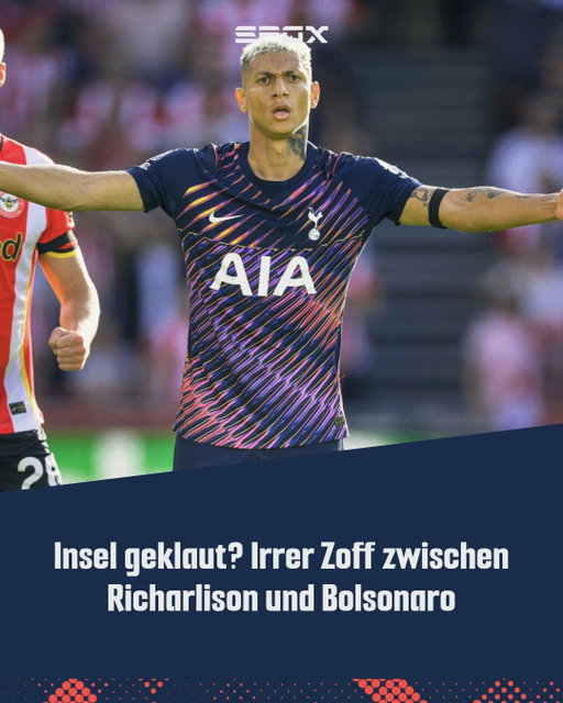 Insel-Krimi in Brasilien! 🏝️ Tottenham-Star Richarlison erhebt schwere Vorwürfe gegen Präsidentschaftskandidat Flavio Bolsonaro. Er behauptet, man habe ihm seine 1,77 Mio. € teure Privatinsel einfach "geklaut". Was sagt ihr zu dieser irren Story? 👉🔥 Die Hintergründe in der #Story