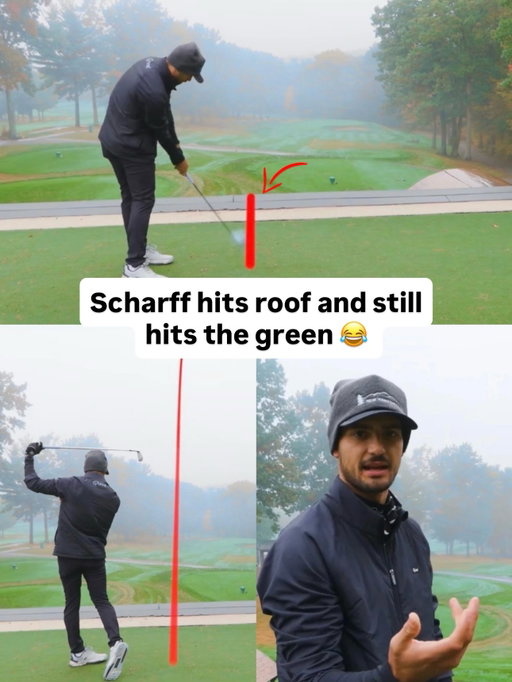 The classic off the roof and on the green shot 😂 

Ridiculous