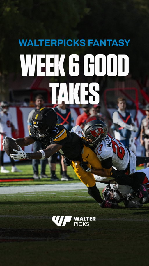 The WalterPicks Sunday Morning Live stream was ON FIRE this week

We are LIVE every Sunday answering your Fantasy Football start/sit questions, giving out best bets and player props

Don't miss next week's stream!