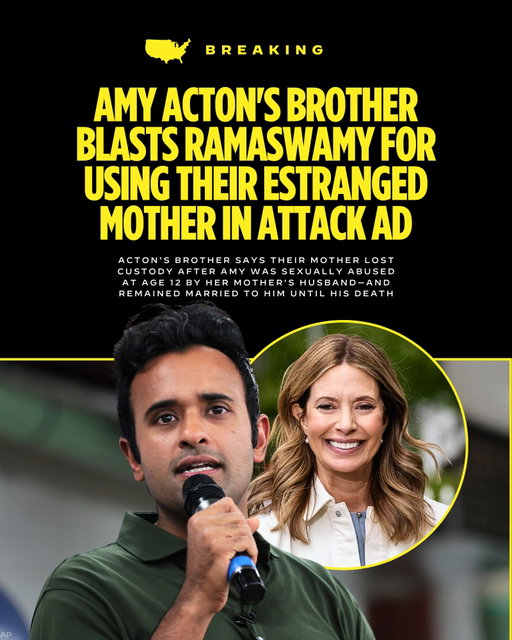 Republican Ohio gubernatorial candidate Vivek Ramaswamy featured his Democratic opponent, Amy Acton’s estranged mother, in a political attack ad, where she called her own daughter a liar and said she couldn’t be trusted.

But there’s some disturbing context missing from that ad.

Acton’s brother, Philip Stearns, says their mother lost custody of both children after Amy was sexually abused at age 12 by their mother’s husband. Their mother remained married to him until his death.

Stearns condemned Ramaswamy for using their mother to attack his sister, accusing him of turning her childhood sexual abuse into a political talking point.