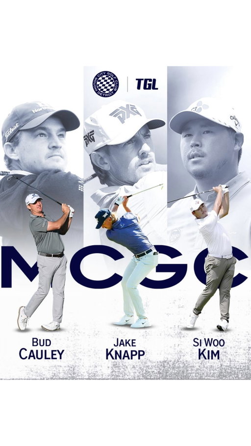 Yeah but we know you’re really gonna like it… The final players are in place 🏁 Si Woo Kim. Jake Knapp. Bud Cauley.

Detroit the roster is complete! Our inaugural TGL season tees off this December. The full Motor City Golf Club men’s match schedule drops October 26th ⛳️ we hope to see you in Palm Gardens for our first season!

#MotorCityGolfClub #TGL #313