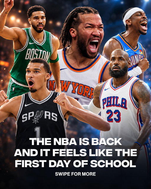 The best drama in the world is BACK 🤩
ㅤ
The NBA season is finally back. Tatum and PG-13 debut as teammates, LeBron joins a new-look Sixers squad, Brunson and the Knicks kick off their title run at MSG, Shai enters the season as a back-to-back MVP, and Cade and the Pistons look to build on a 60-win season as Wemby and the Spurs aim to return to the Finals.
ㅤ
📷 Getty Images/ FlightReacts
ㅤ

ㅤ