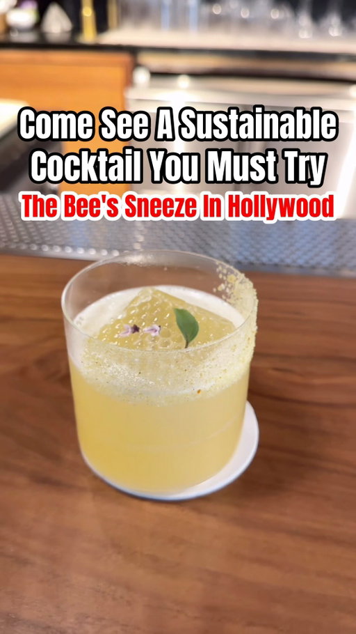 🐝 Come See The Must Try Bee Sneeze Cocktail Bar

🌼 Rooftop bee pollen rim, harvested from the hives upstairs

🍯 Blanco tequila, fino sherry, honey, lemon, orange and lavender

📍 Providence 
🗺️ Los Angeles, CA

⭐ Bar Director Kim Stodel’s most popular cocktail. It never leaves the menu

💬 Comment if you’d try this