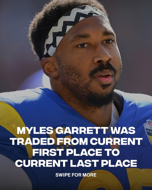 Myles Garrett just went from the top of the AFC North to the bottom of the NFC West 😳 The Browns are 4-2, while his new Rams squad sits at 2-4.

📸 Getty