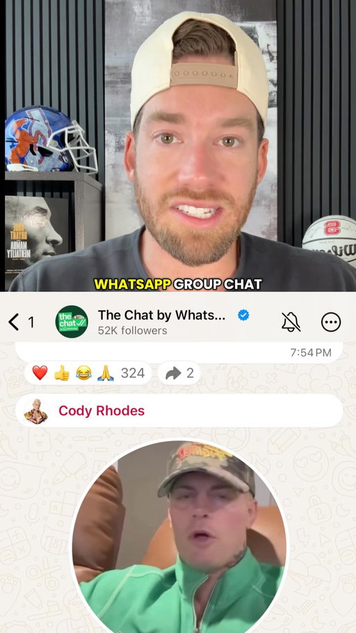 what it is like when your favorite @WWE superstars open their group chat
