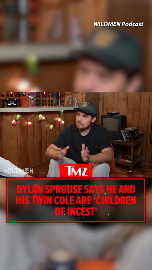 😳 Dylan Sprouse just dropped one hell of a family secret ... revealing he and his twin brother Cole Sprouse are actually "children of incest."

🎥: Wildmen Podcast