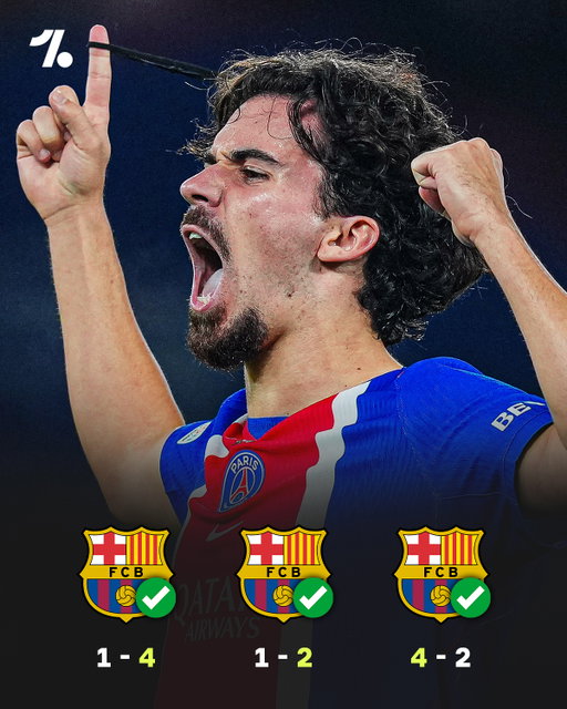 PSG make it THREE consecutive wins against Barcelona, with every victory coming in the Champions League 🤯💯