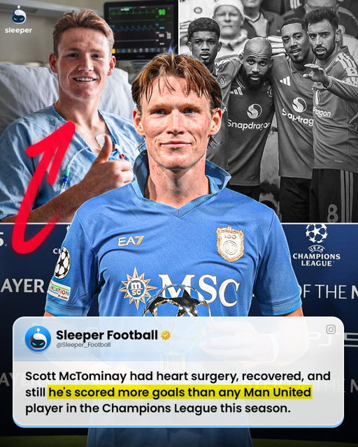 Maybe Erik ten Hag was right after all… eh? 😉👀

Scott McTominay recently went through heart surgery in September, but now he’s recovered and back to his best scoring 2 goals for Napoli in the Champions League!

The Scotsman has now scored more UCL goals this season (2) than any of his former Manchester United’s players (1) and it makes you think… one that got away? 😅