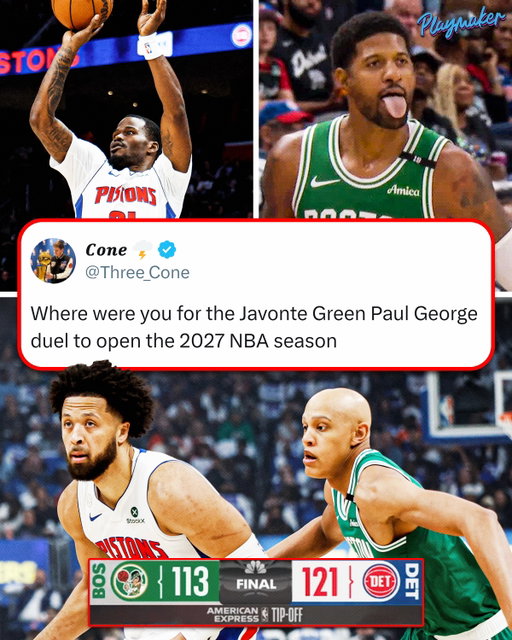 The Detroit Pistons complete a 22-point comeback to defeat the Boston Celtics and win the first game of the NBA season 🔥