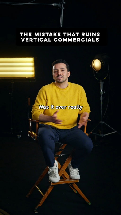 Do you think cropping a horizontal ad makes it a vertical video? It doesn't. 

Vertical video production requires a completely different visual language. When you shift the container to 9x16, the eyeline, negative space, and blocking all change. 

The good news? You don’t always need two separate shoots. 

You just need to plan for both formats before production begins. 

If you’re planning a new brand campaign, let's build a strategy that works natively for every screen.