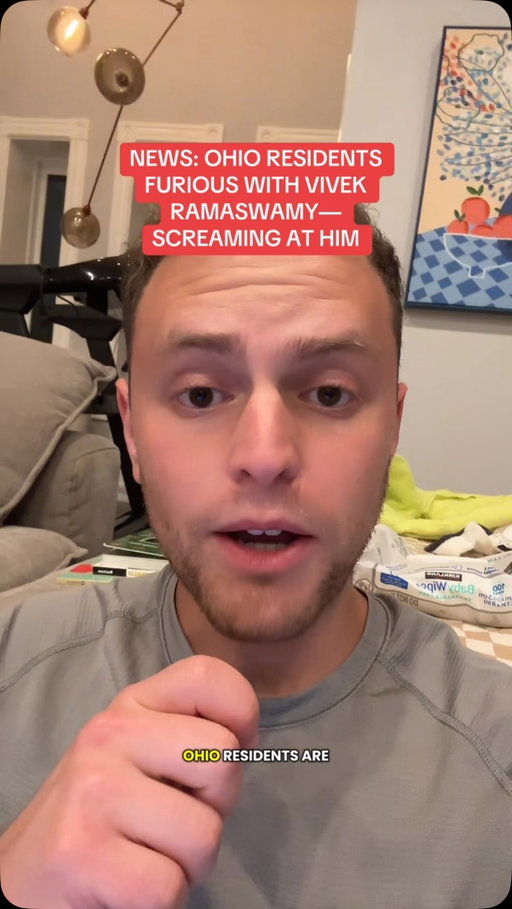 Wow. Ohio residents are furious with Vivek Ramaswamy tonight.