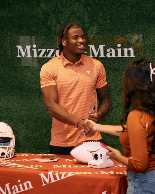 Thanks to everyone who came out to our @domainnorthside store this past Sunday to hang with us and #TeamMizzen ambassador @wingo.4. A great afternoon, full of burnt orange. #HookEm 🤘